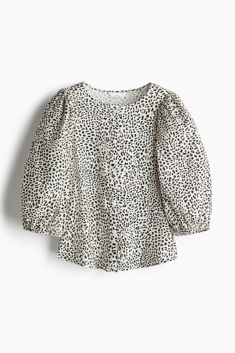 Linen blended top