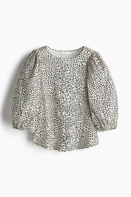 Linen blended top
