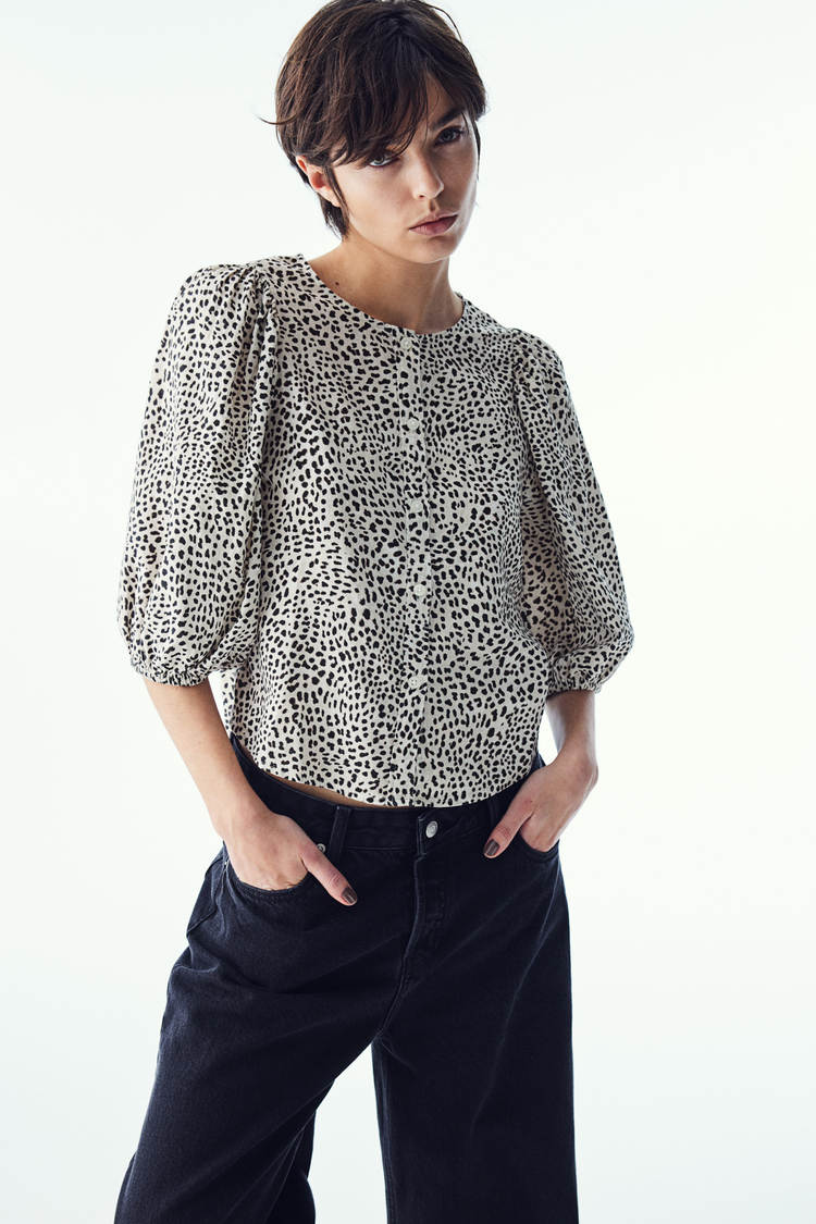 Linen blended top